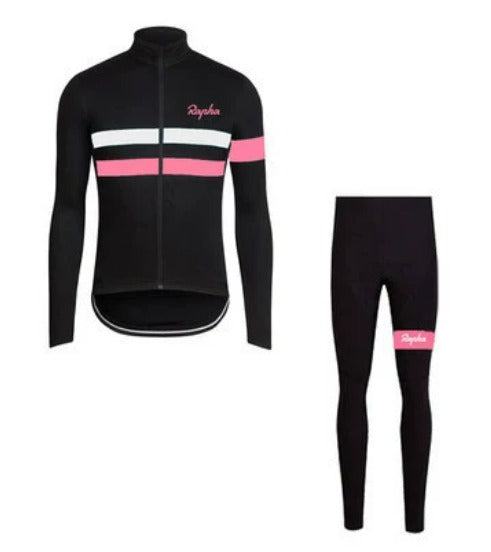 Rapha zimowy zestaw odzieży rowerowej | oddychający i szybkoschnący