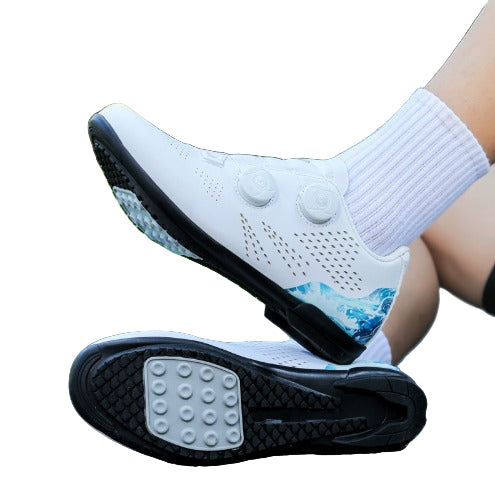 Buty rowerowe na drogę z antypoślizgową podeszwą | Podeszwa do pedałów zatrzaskowych