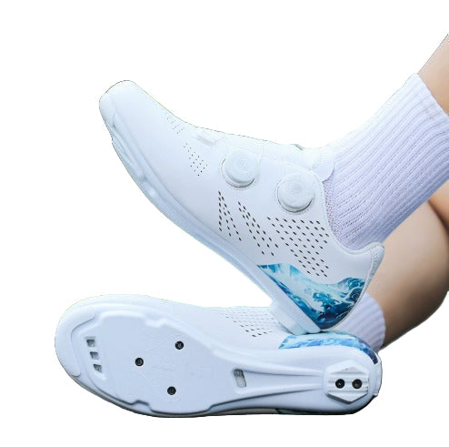Buty rowerowe na drogę z antypoślizgową podeszwą | Podeszwa do pedałów zatrzaskowych